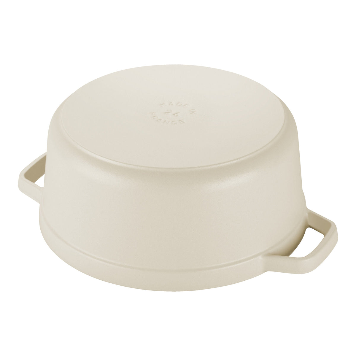 STAUB La Cocotte 5.25 L Cast Iron Round Cocotte, Cream-2