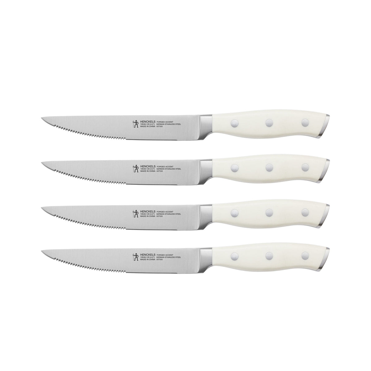 HENCKELS Forged Accent 4 Piece Steak Set, White-0