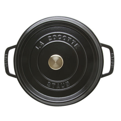 STAUB La Cocotte 3.7 L Cast Iron Round Cocotte, Black-3