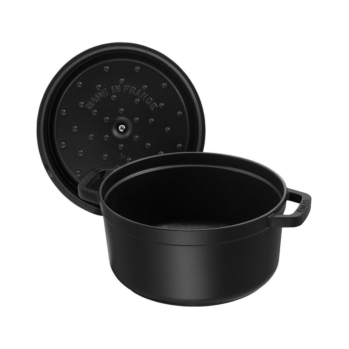 STAUB La Cocotte 3.7 L Cast Iron Round Cocotte, Black-2