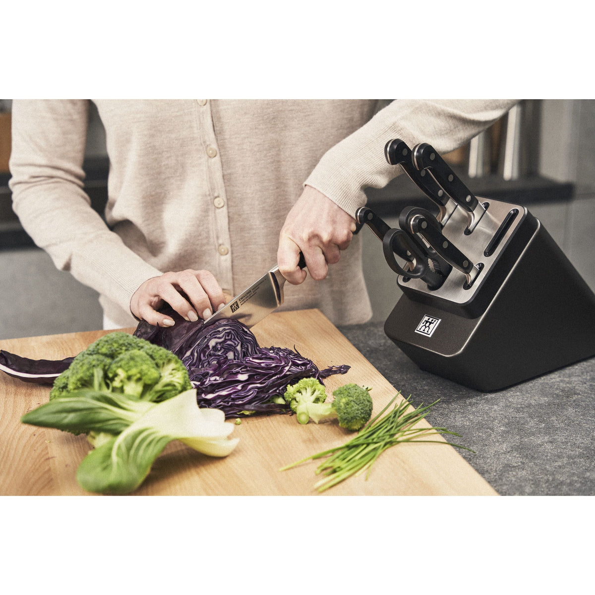 ZWILLING Professional S 7 Piece, Knife Block Set, Anthracite-2