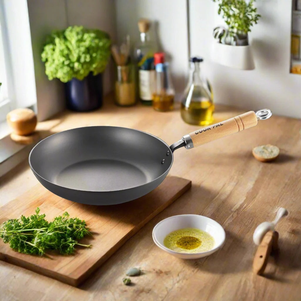 Yoshikawa Cook-Pal REN 28cm Nitrided Carbon Steel Frying Pan-2