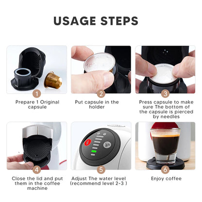 Adaptateur de capsule de café réutilisable pour Dolce Gusto Genio S Crema, accessoires pour moulin à café et fournitures pour café
