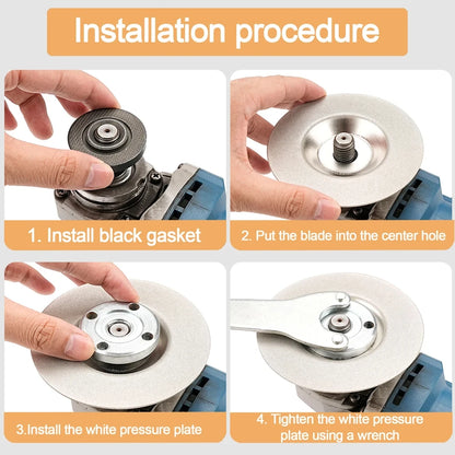 1PC Diamond Sharpening Wheel 100mm Emery Sharpening Disc Abrasive Disc 400-1000 Grit for Angle Grinder Kitchen Scissors Tools