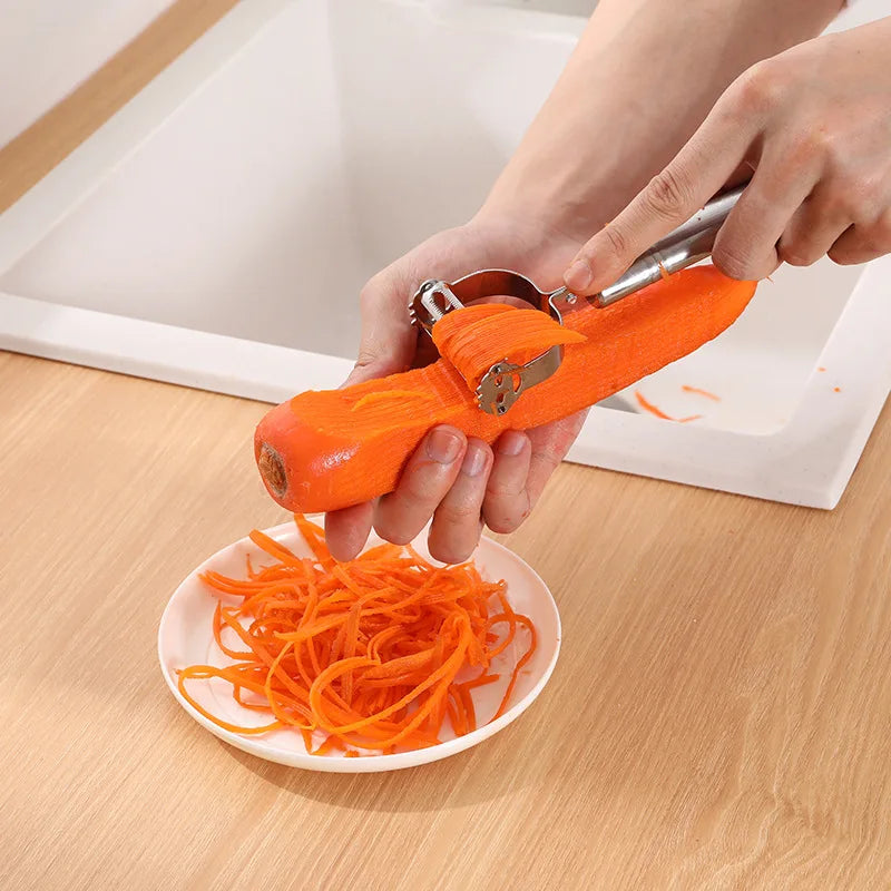 Râpe à pommes de terre, concombre et carotte en acier inoxydable de haute qualité, éplucheur julienne, éplucheur de légumes et de fruits, trancheuse à légumes