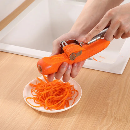 Râpe à pommes de terre, concombre et carotte en acier inoxydable de haute qualité, éplucheur julienne, éplucheur de légumes et de fruits, trancheuse à légumes
