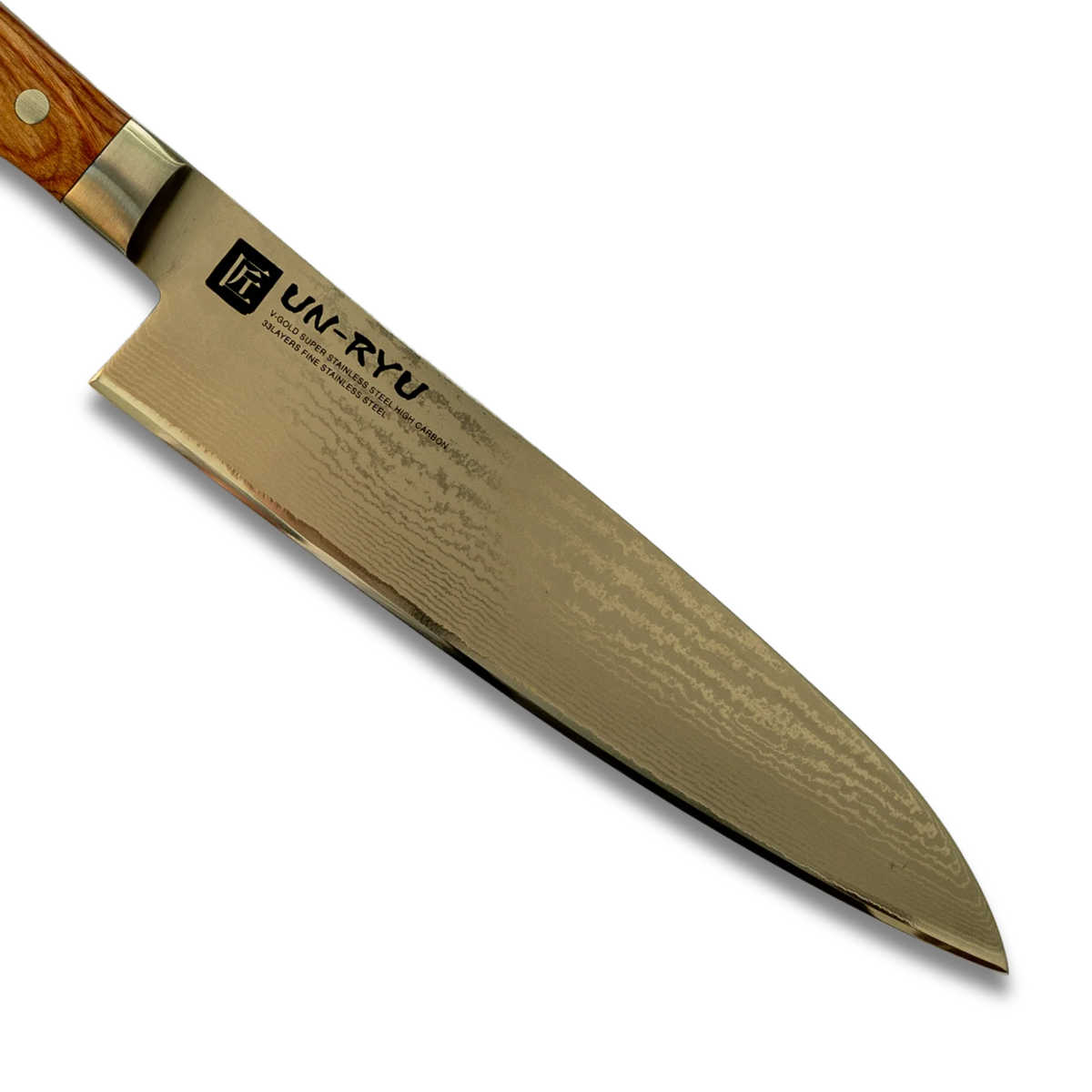 Un-Ryu VG-10 Gyuto Knife 210 mm | 33‑Layer, Damuscus steel-2