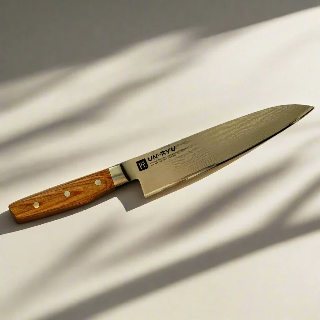Un-Ryu VG-10 Gyuto Knife 210 mm | 33‑Layer, Damuscus steel-3