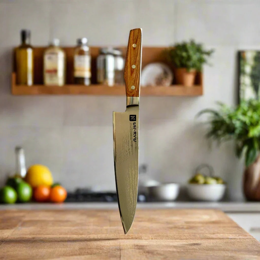 Un-Ryu VG-10 Gyuto Knife 210 mm | 33‑Layer, Damuscus steel-1