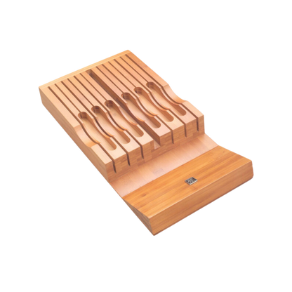 ZWILLING Bamboo Knife Storage Tray – In-Drawer Organizer for 13 Knives-2