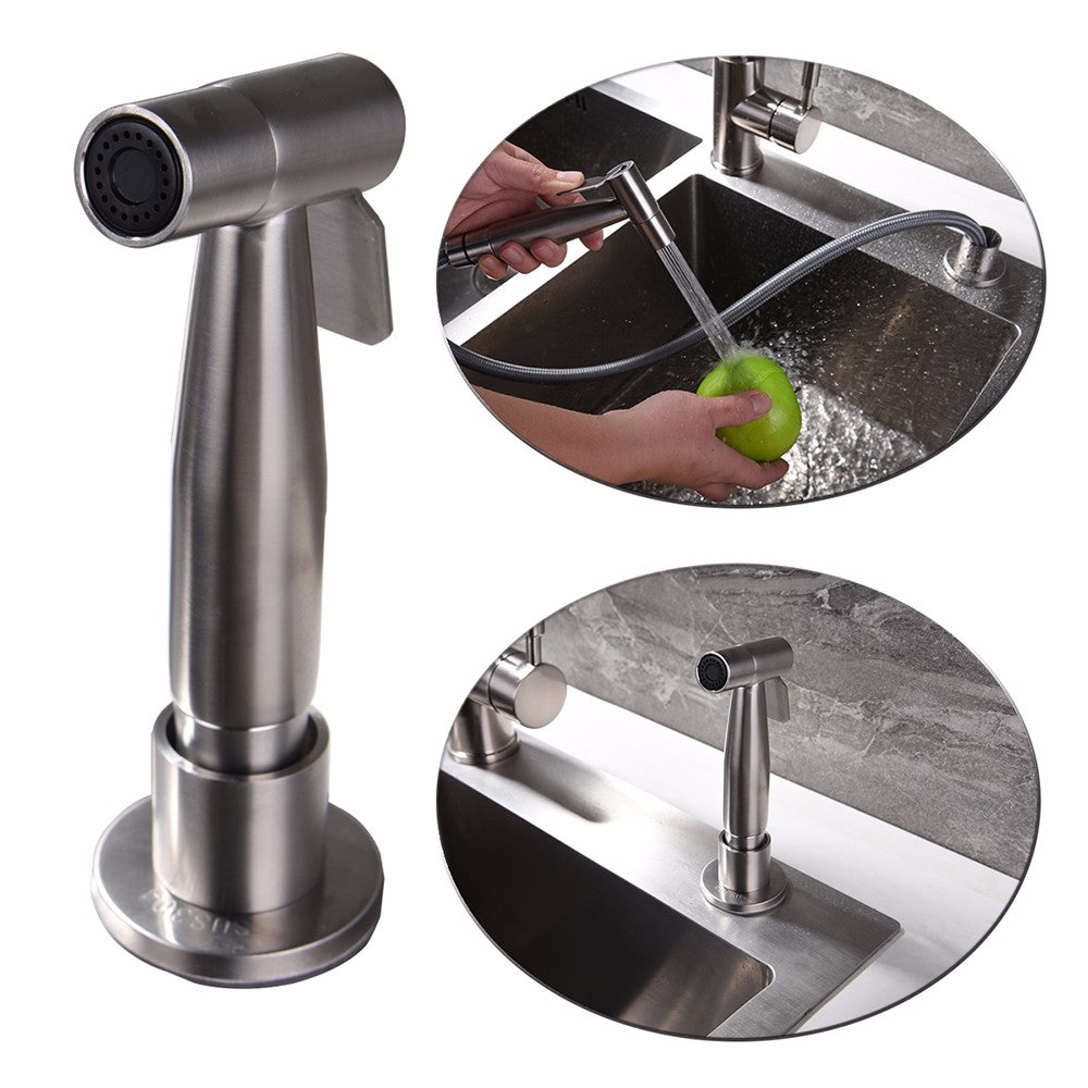 Pull-Down Kitchen Faucet, Stainless Steel